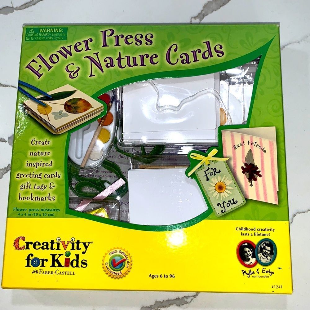CREATIVITY FOR KIDS Flower Press and Nature Cards Activity